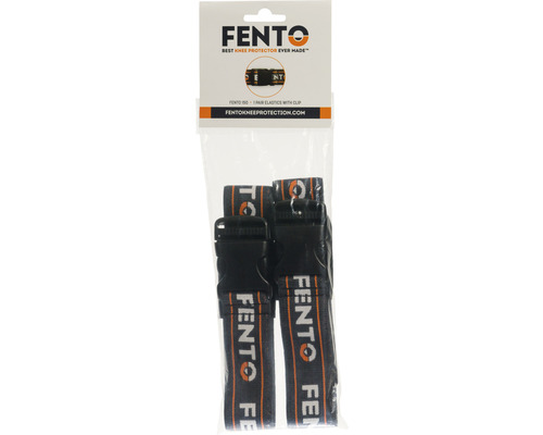Fento kniebeschermer elastische banden met clip in verpakking