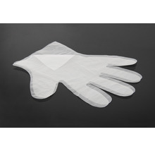 Plastic wegwerphandschoen