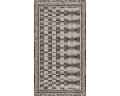 Vloerkleed met geometrisch ruitpatroon en rand