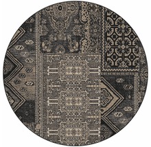 Rond vloerkleed met oosters patroon