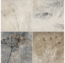 Decoratieve tegel met plantmotieven voor wand en vloer