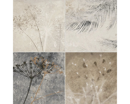 Decoratieve tegel met plantmotieven voor wand en vloer