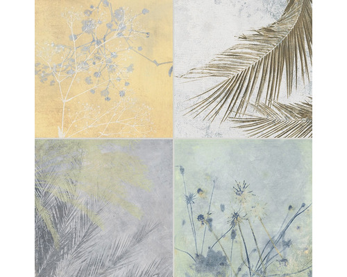 Decoratieve tegel met plantmotieven