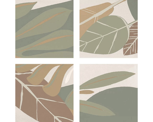 Decoratieve tegels met bladerenmotieven voor wanddecoratie