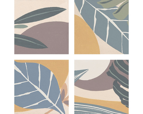 Decoratieve tegels met plantmotieven