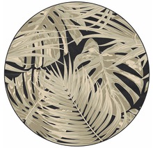 Rond vloerkleed met bladerdesign voor binnen