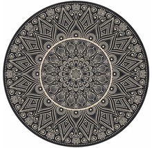 Rond tapijt met mandala patroon