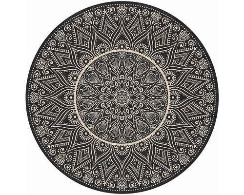 Rond tapijt met mandala patroon