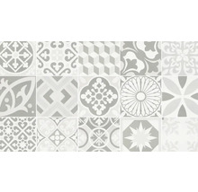 Tegelpatroon met geometrische en bloemmotieven