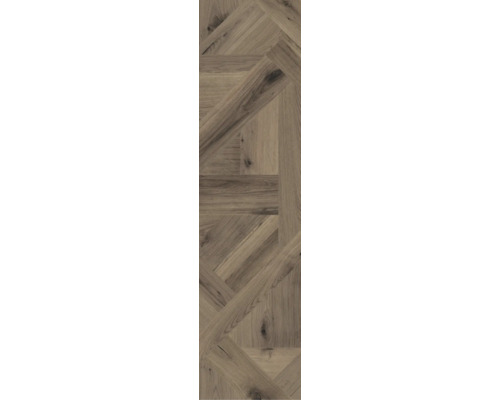 Houten vloer met visgraatpatroon