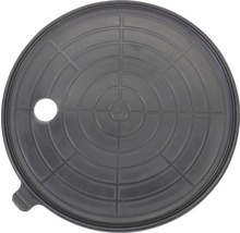 Zwart deksel met gat