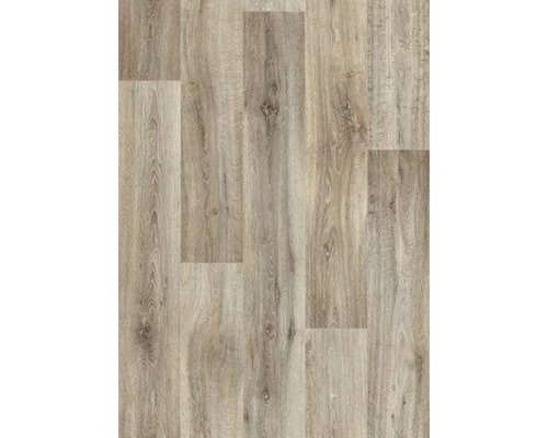 Close-up van vinylvloer met houtlook.