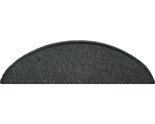 Halfronde trapmat van textiel
