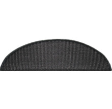 Halfronde trapmat van textiel