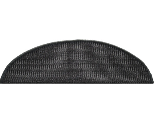Halfronde trapmat van textiel