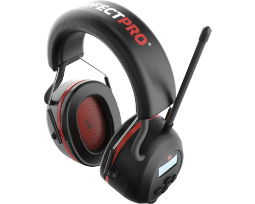 Perfectpro gehoorbeschermingshoofdtelefoon met antenne en display