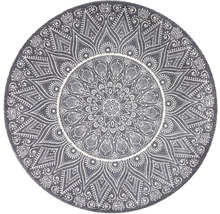 Rond tapijt met mandala patroon