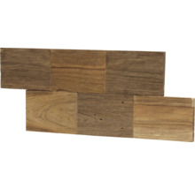 Houten bekleding met vierkante elementen
