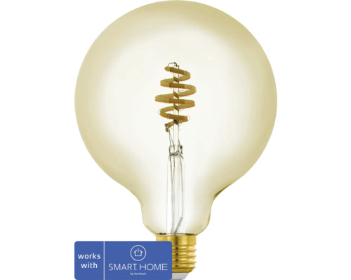 Slimme globe lamp met gloeidraadspiraal