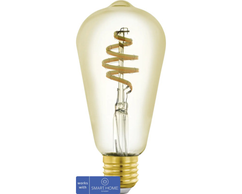 Retro-design gloeilamp met spiraalvormige gloeidraad