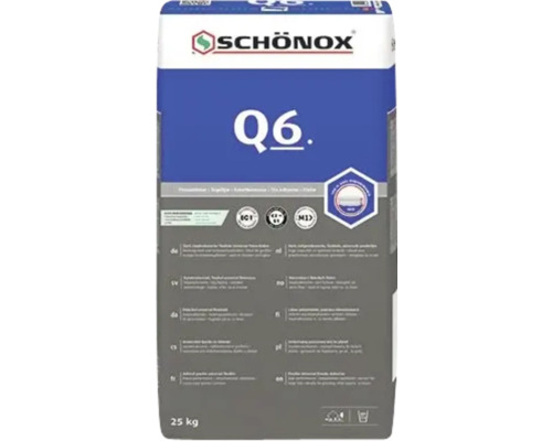 Schönox Q6 tegellijm zak 25 kg
