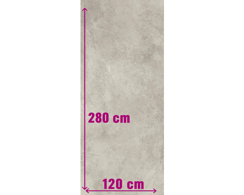 Tegel met afmetingen 280 cm bij 120 cm