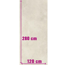 Afmetingen: 280 cm hoog en 120 cm breed
