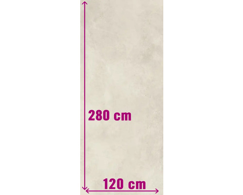 Afmetingen: 280 cm hoog en 120 cm breed