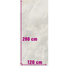 Tegelpatroon met afmetingen 280 bij 120 centimeter