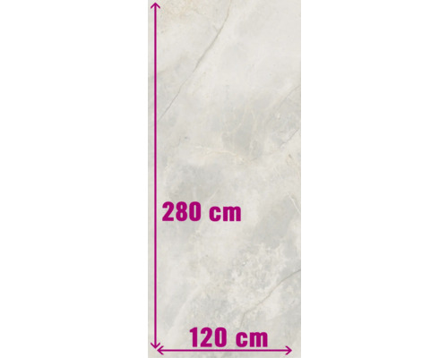 Tegelpatroon met afmetingen 280 bij 120 centimeter