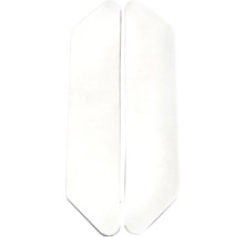 Twee witte hoekprofielen