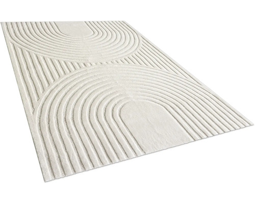 Vloerkleed met abstract halfcirkelvormig patroon