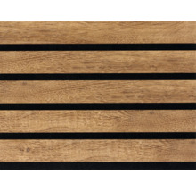 Houten paneel met horizontale lamellen voor wanddecoratie