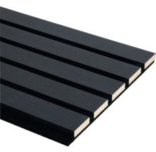 Geluidsabsorberend paneel met houten lamellen