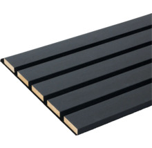 Geluidsabsorberend paneel met houten latten