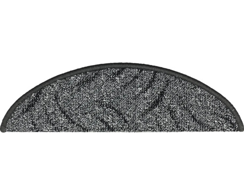 Halfronde trapmat van textiel
