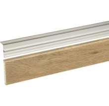 Plint met aluminium profiel