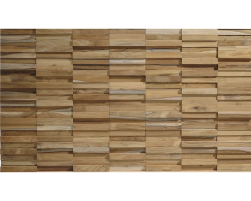 Houten wandbekleding met driedimensionaal ontwerp