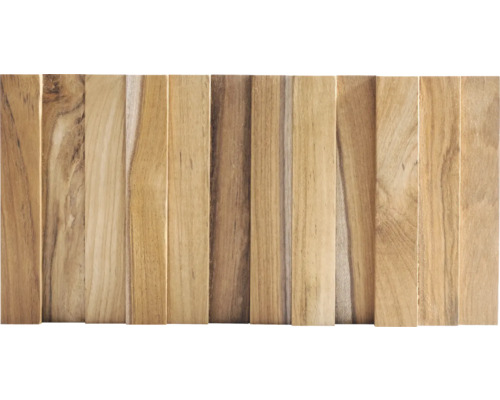 Houten paneel van teakhout