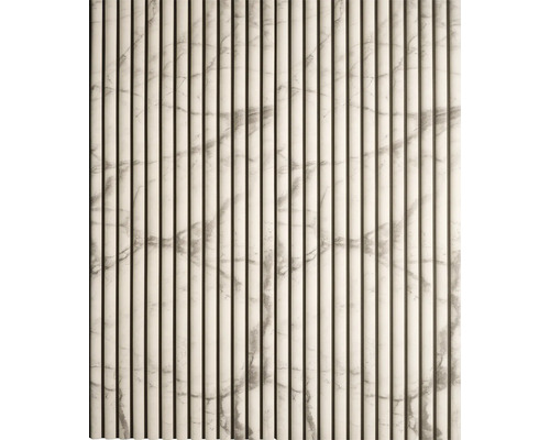 Decoratieve plaat met marmerlook en groefstructuur