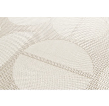 Close-up van een tapijt met cirkeldesign