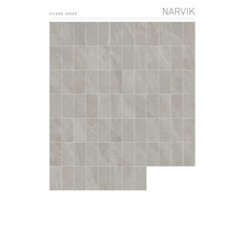 Narvik tegels, 30x60 cm, zilverkleurig, voor wand en vloer