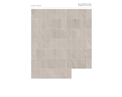 Tegelvoorbeeld Narvik Zand, formaat 30x60
