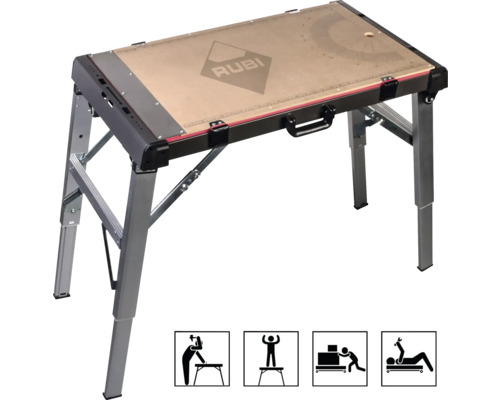 Rubi multifunctionele tafel met verstelbare poten