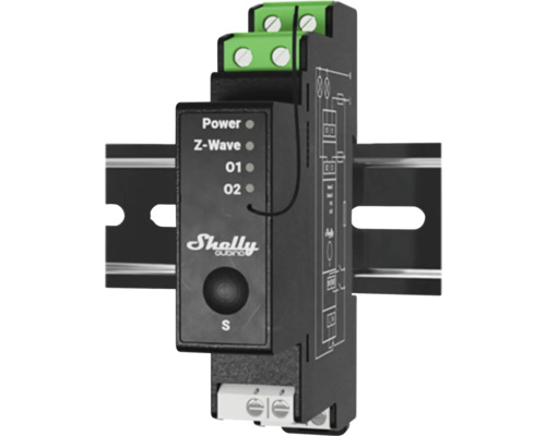 Shelly Qubino Smart Home module voor montagerail