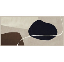 Abstracte canvas kunst met vormen en lijnen