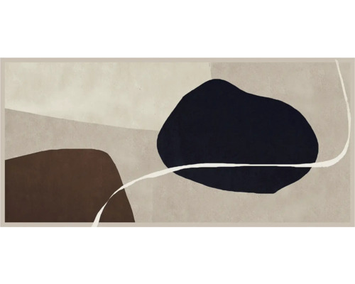 Abstracte canvas kunst met vormen en lijnen