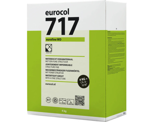 Eurocol 717 Eurofine WD waterdicht voegmateriaal, 4 kilogram