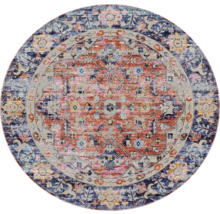 Rond tapijt met ornamentaal patroon