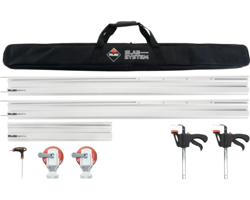 Rubi Slim System tegelsnijder set met tas, geleiderails, zuignappen en accessoires